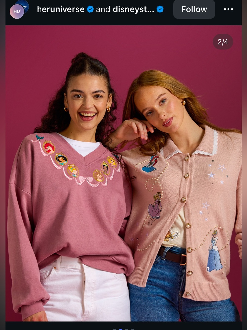 New WDW parks x Her Universe princess pullover
